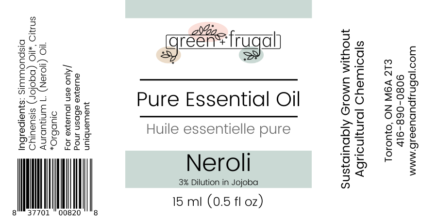 Neroli (3% Dilution in Jojoba) Essential Oil
