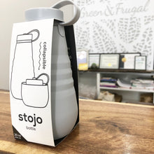 Load image into Gallery viewer, Stojo Collapsible Water Bottle - grey 
