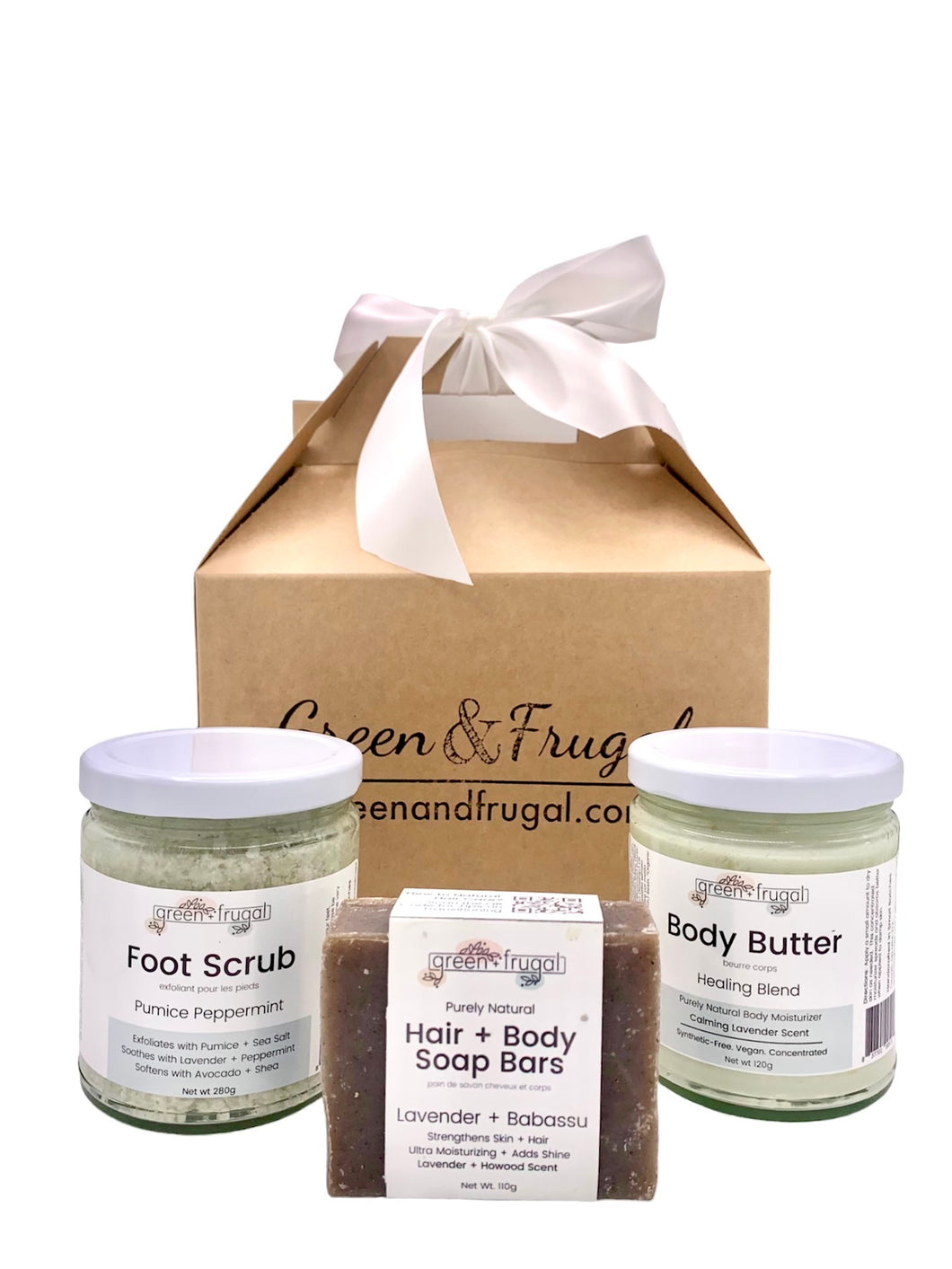 Lavender Gift Set With Foot Scrub & optional Soap