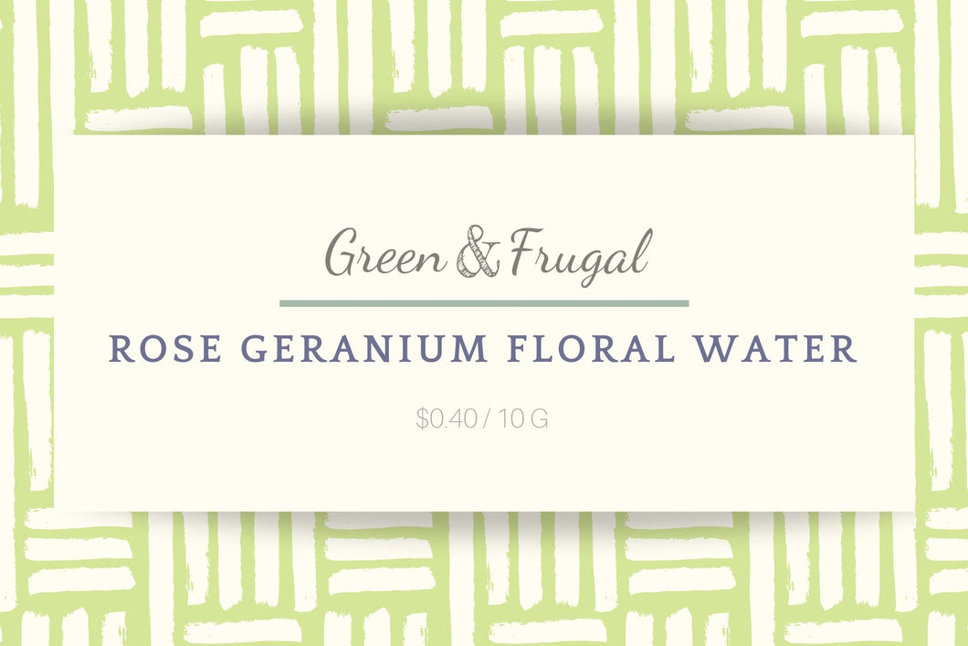 Rose Geranium Floral Water