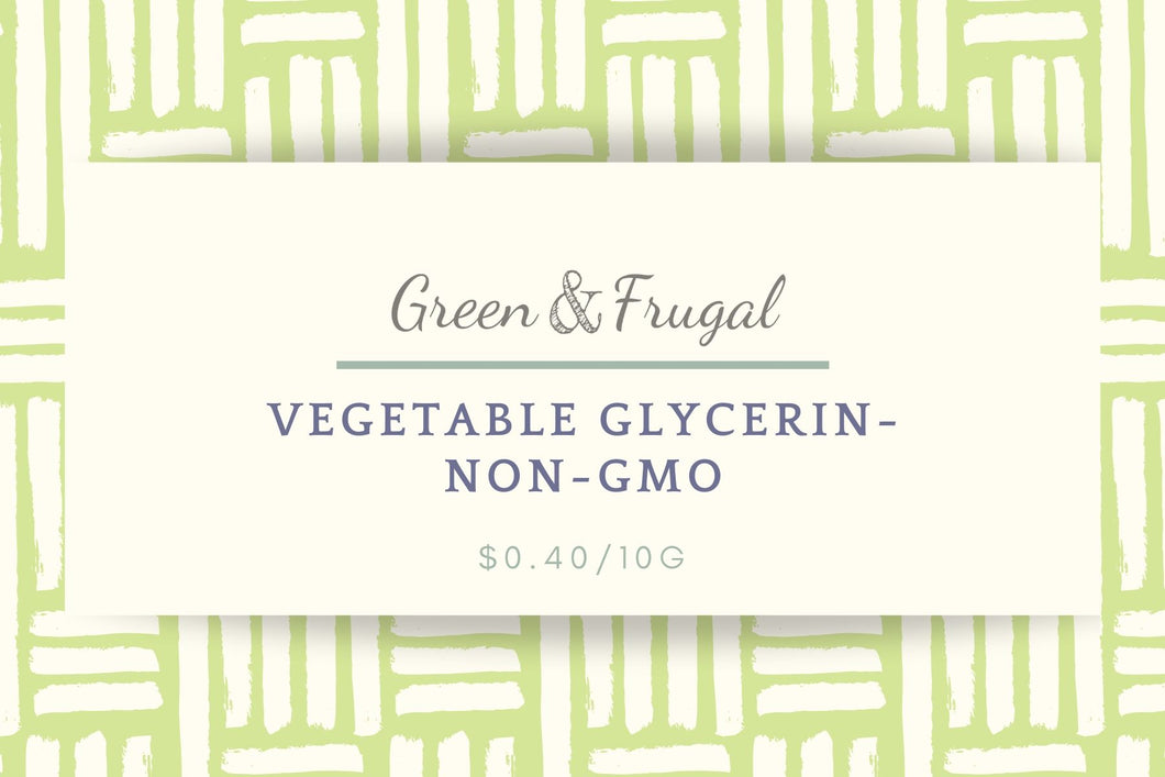 Vegetable Glycerin, Non-GMO