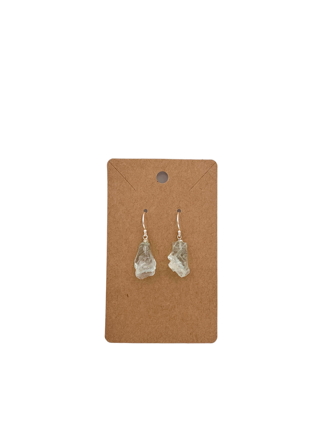 Crystal Jewellery - Rough Stone Earrings