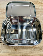 Load image into Gallery viewer, Stainless Steel, Airtight, Rectangular Lunch Box with Clips
