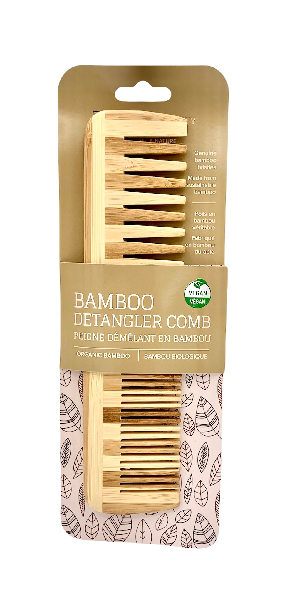 Dual Bamboo Detangling Comb