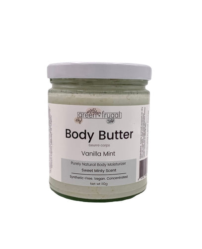 Vanilla Mint Body Butter Handcrafted in Toronto Plastic-free Zerowaste