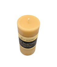 Load image into Gallery viewer, Beeswax Pillar Candle (the wicked bee)
