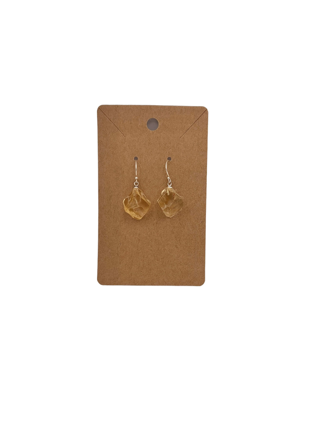 Crystal Jewellery - Rough Stone Earrings