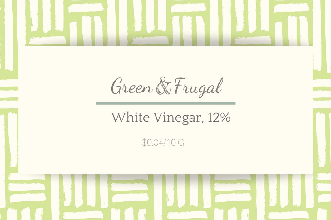 White Vinegar, 12% (Cleaning grade)